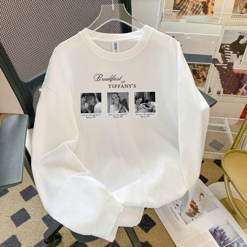 Fashion Wind New Arrival Print Loose Casual Short Sleeve T-shirt Top Printed Loose T-shirt Top