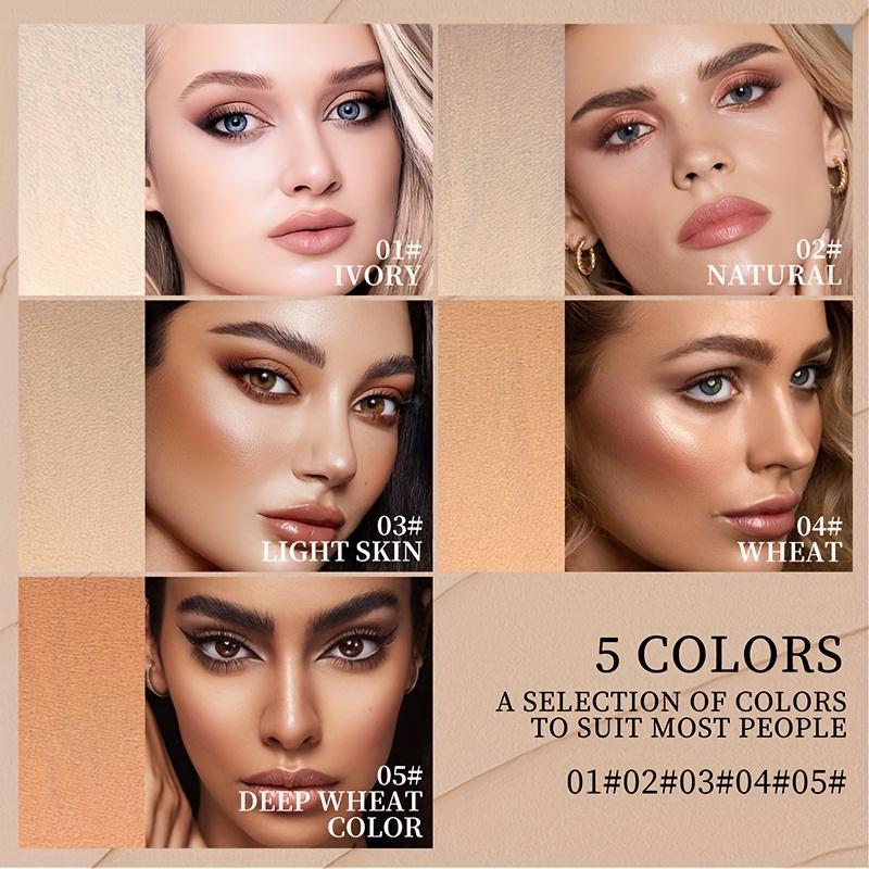 2-in-1 Waterproof Concealer & Foundation Stick Sweat-Resistant, Strong Coverage for Dark Circles, Foundation Stick With Brush Coverage