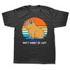Retro Lustiges Capybara Mach dir keine Sorgen Sei Capy Capibaras T-Shirts Grafik Streetwear Kurzarm Geburtstagsgeschenke T-Shirt Grafik Y2K