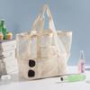 Handheld Beach Bag Large Capacity Travel Swimsuit Storage Organizer Portable Tote Swimming Mesh Vacation Storage Bag New Gym Bag