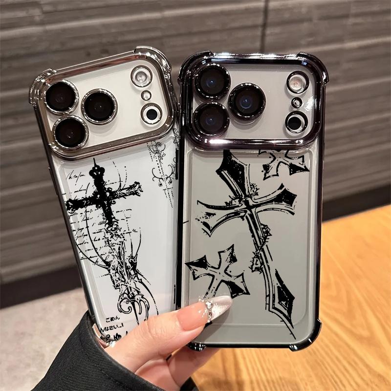 Dark Gothic Cross Mark Case For Huawei Honor X8D X5C X9D X9B X9A X8C X7A X8A X8B X6C X6A X8 400 Pro Magic 7 Lite 50 P30 Lite