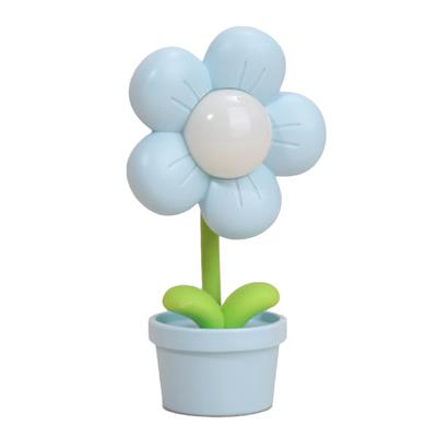 Luce notturna a forma di fiore per bambini, luce soffusa, lampade da comodino a batteria con inclinazione a 360 gradi per il soggiorno