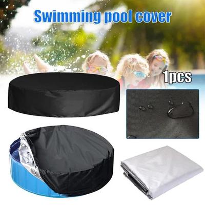 Couverture de piscine portable pour chien Ronde Facile à installer Couverture de piscine Pliable Piscine de bain pour animaux de compagnie Couverture de piscine hors sol Baignoire Piscine pour enfants