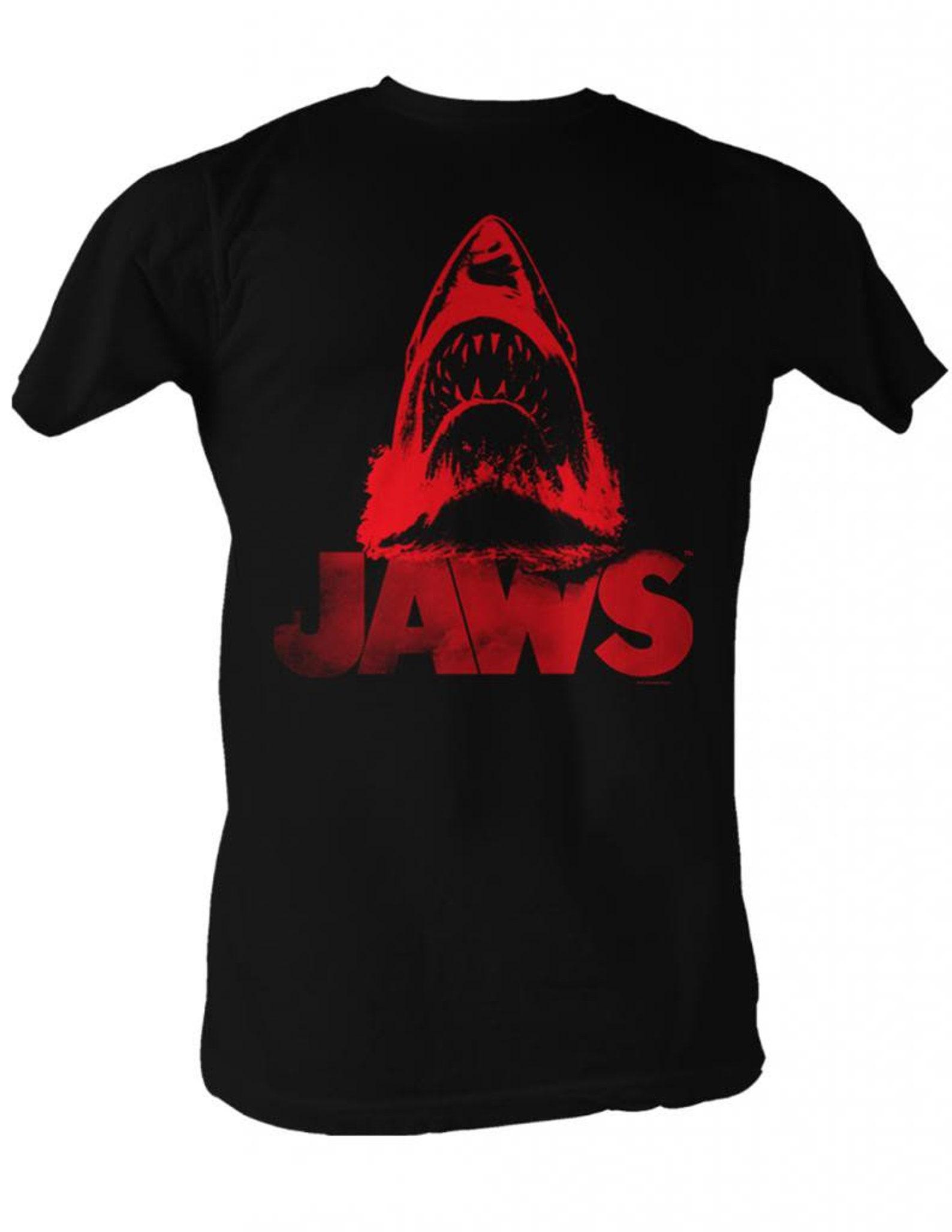Jaws Red Black Adult T-Shirt 3XL