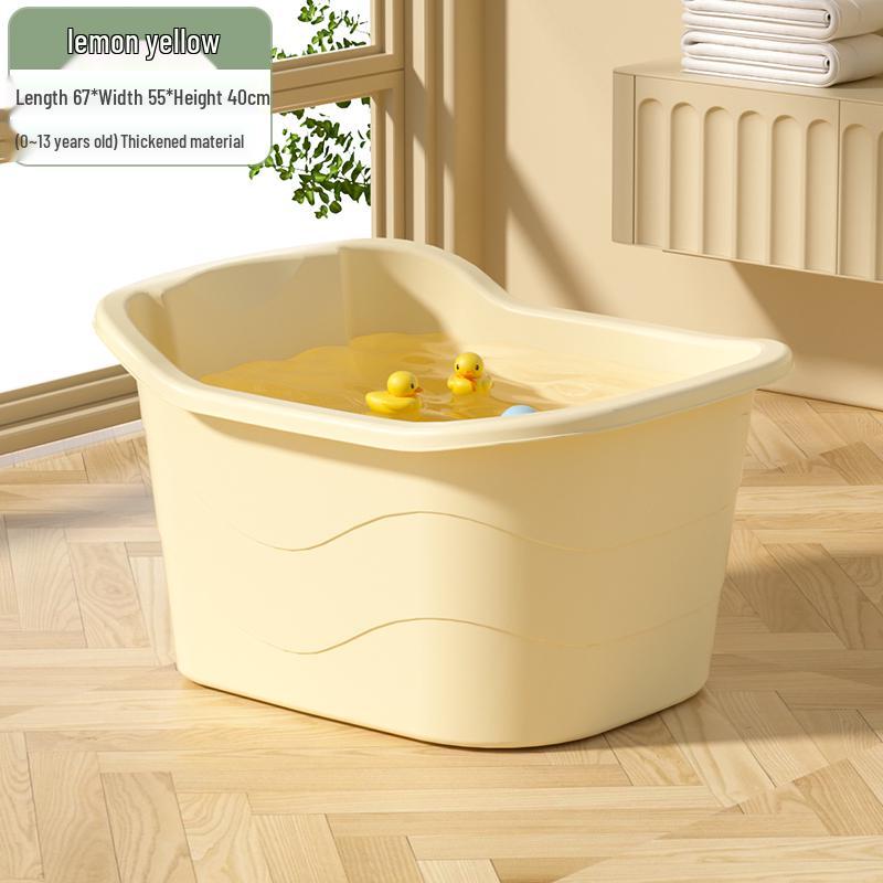 Large Infant & Child Soaking Bathtub - Full Body Bath Tub for Home