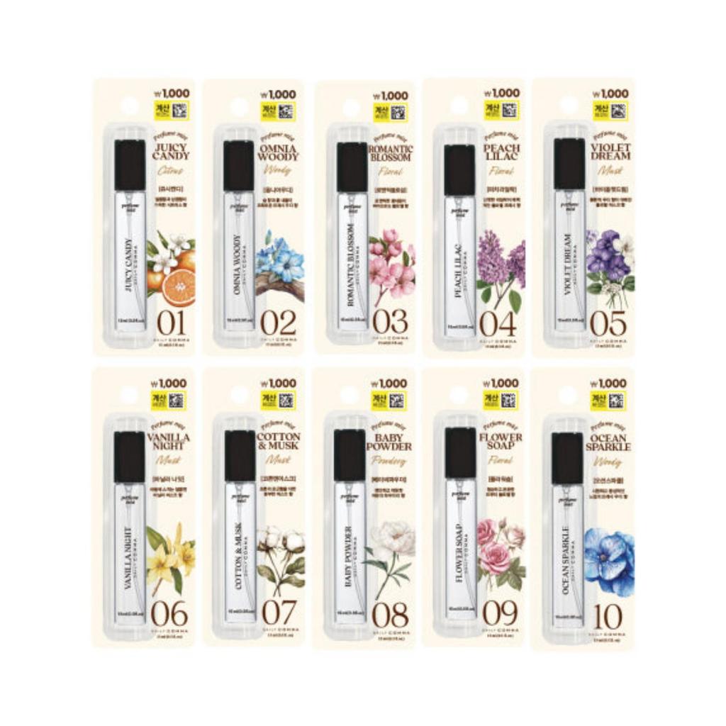 DAILY COMMA body Mist 15ml 10kinds