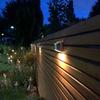 2Pcs Stainless Steel Solar Wall Lights Courtyard Waterproof Outdoor Lighting Emergency Patio Step For Garden Fence and Street