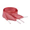 Colorful Checkered Shoe Laces Wide Flat Polyester Shoelaces Sneakers Laces Replacement For Adult Footwear Decoration