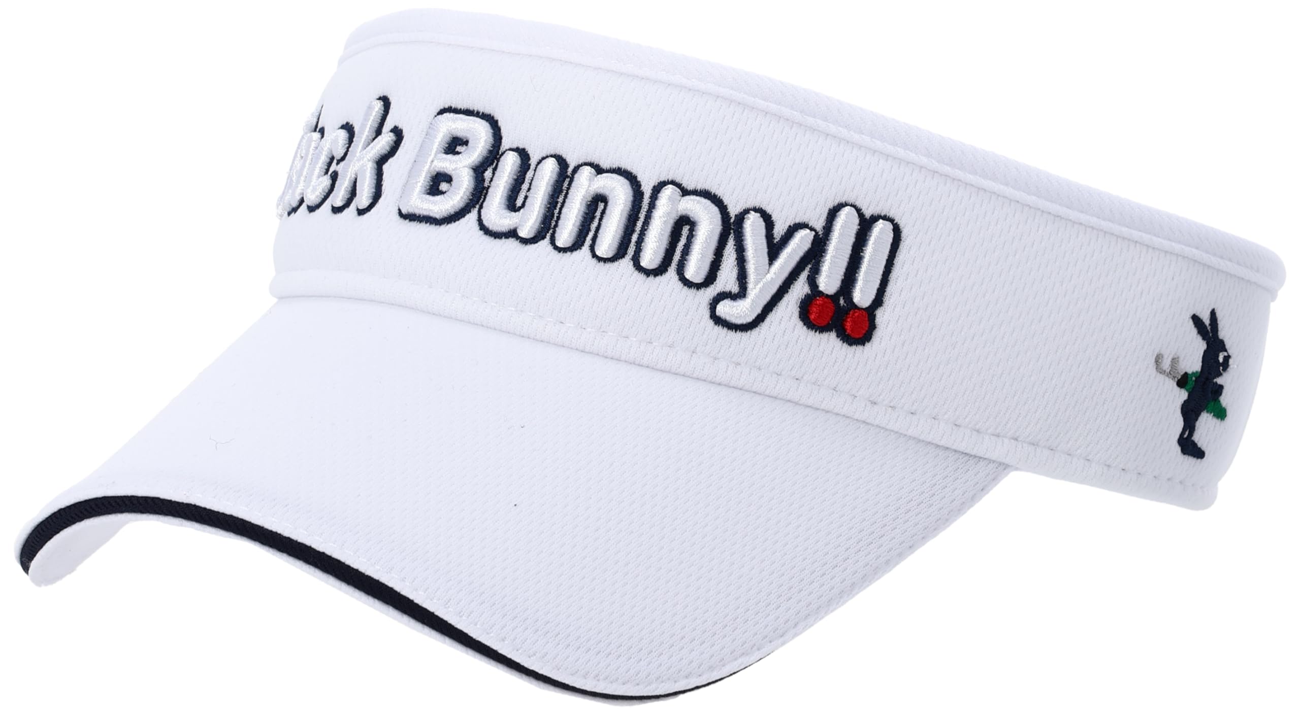 

Continuing standard product Sun visor Hat Golf FR [Jack Bunny] (Brand logo/size adjustable) / / 262-4987103 030_White
