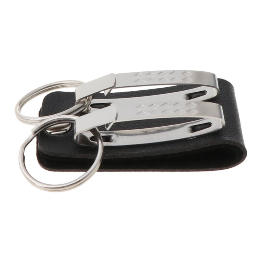 Tragbarer Leder Gürtelschlaufe Schlüsselanhänger mit Abnehmbaren Clips Gürtel für Schlüsselanhänger Halterung