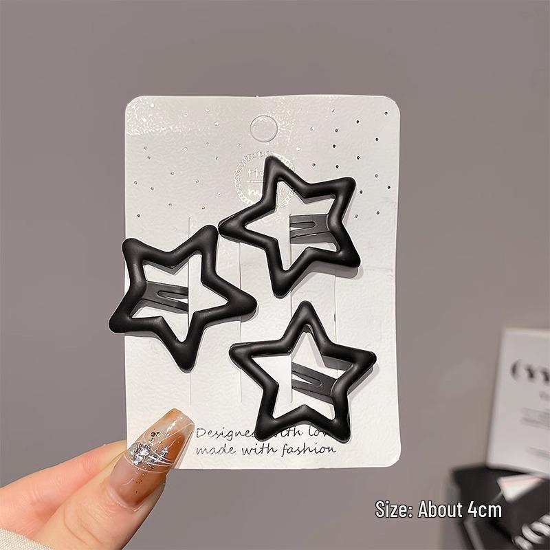 Rosa Stern- & Herz-Haarspangen - Niedliche Haarnadeln für Frauen und Kinder