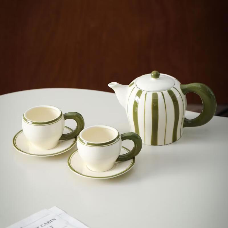 OLOEY Retro Ceramic Teapot Set
