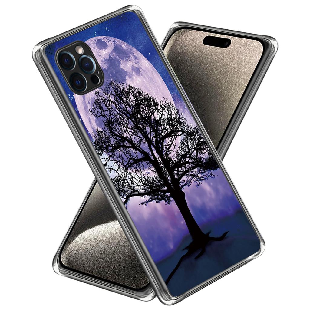 For iPhone 16 Pro Max Case Pattern Printed Shockproof TPU Phone Cover