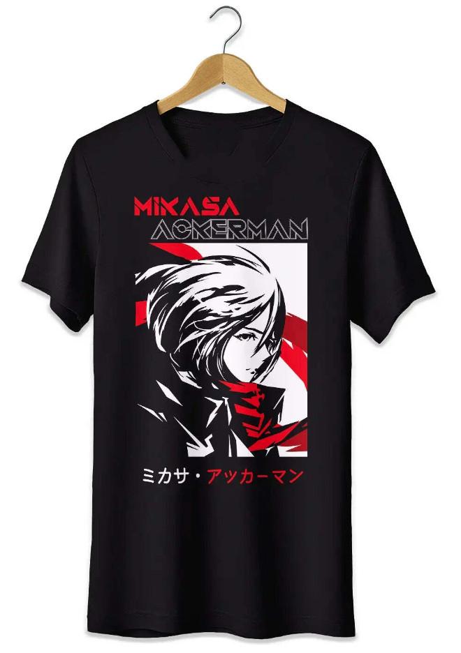 Attack on Titan Mikasa Tshirt Tshirt Anime Fans Attack of the Giants S