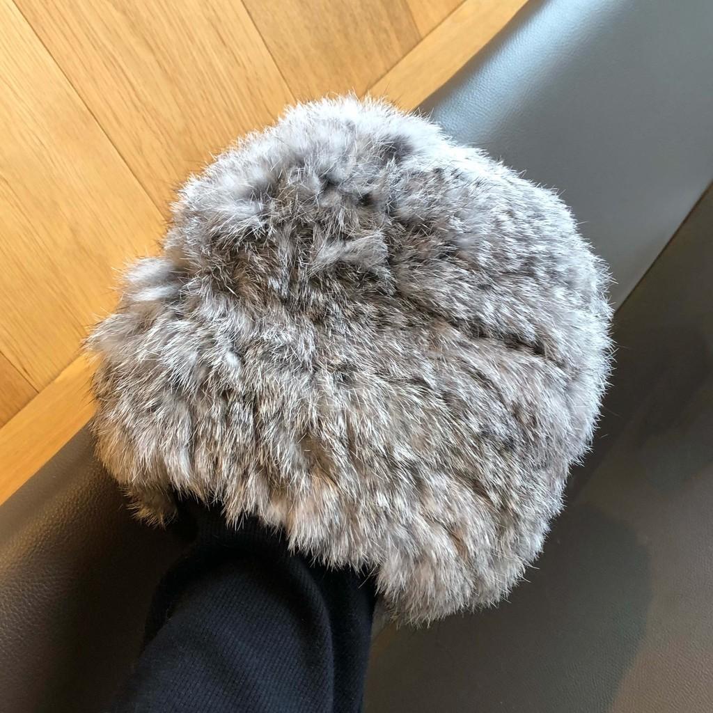 Upgraded Warm Rabbit Fur Hat For Women Winter Thermal Cozy Fashion Accessories