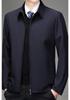 2026 Men's Spring & Autumn Jacket for Middle-Aged & Elderly: Business Casual Long Sleeve Lapel Outerwear