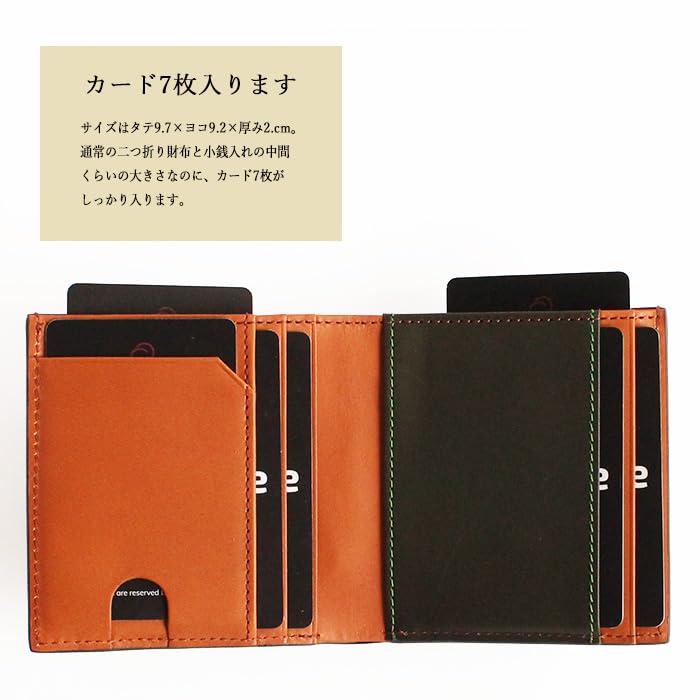 CCOMPANY LIMITED Women's Cortiva 2 Mini Wallet (Red) with Coin Purse and Card Case, Full Vegetable Tanned Leather