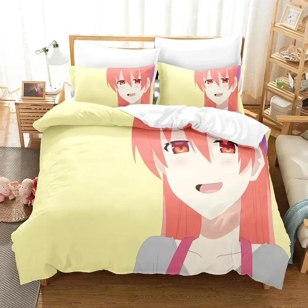 Anime TONIKAWA Fly Me to the Moon - Conjunto de Edredom, Capa de Edredom e Fronhas Confortável para Cama Infantil - Decoração para Quarto - Artigos para Casa