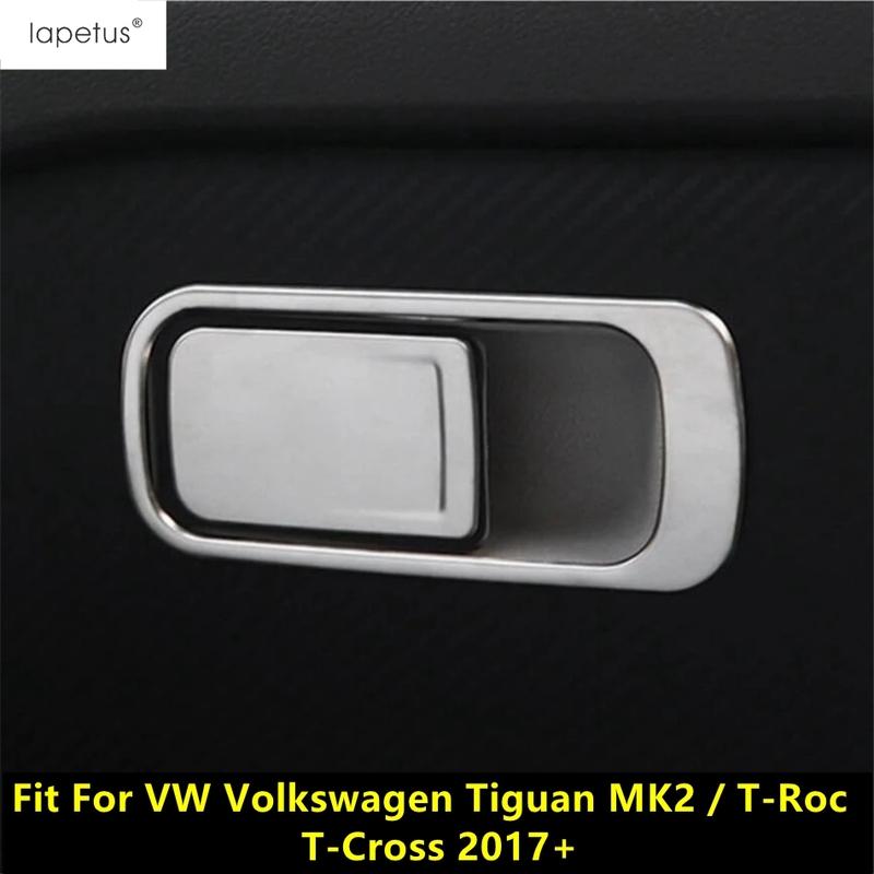 The Co-pilot Storage Glove Box Switch Button Cover Trim Accessories For VW Volkswagen Tiguan MK2 / T-Roc / T-Cross 2017 - 2025