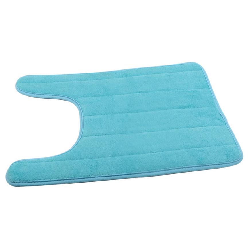 Soft U-Shaped Bathroom Rug Memory Foam Non Slip Water Absorption Toilet Bath Mat Home Decor Accessories