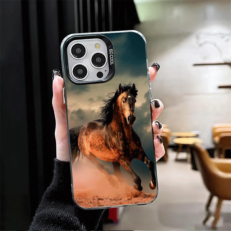 Ferghana Horse Animal Soft Phone Case for iPhone 15 16 17 Pro Max 17Air 16E 14 Plus 13 12 Mini Shockproof Cover Back Shell