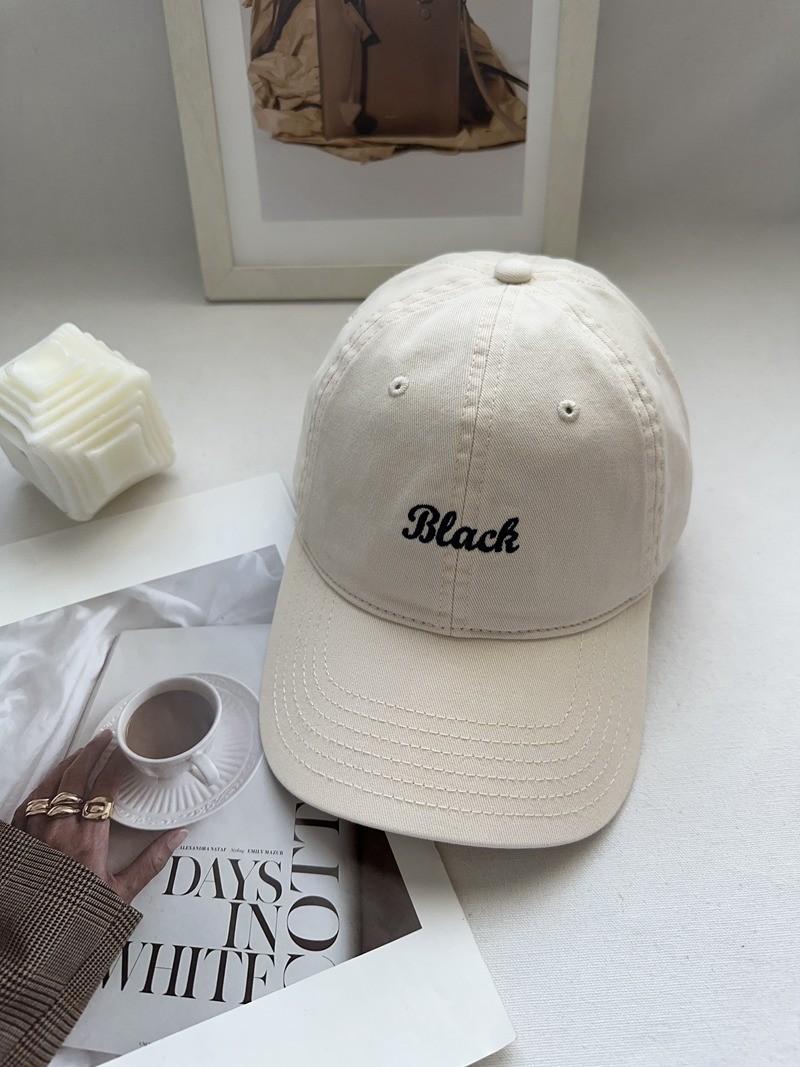 

Unisex Cotton Baseball Cap With Embroidered Letters For Casual Sun Protection бежевый