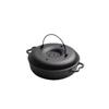 ZISIZ Cast Iron Roasting Pot