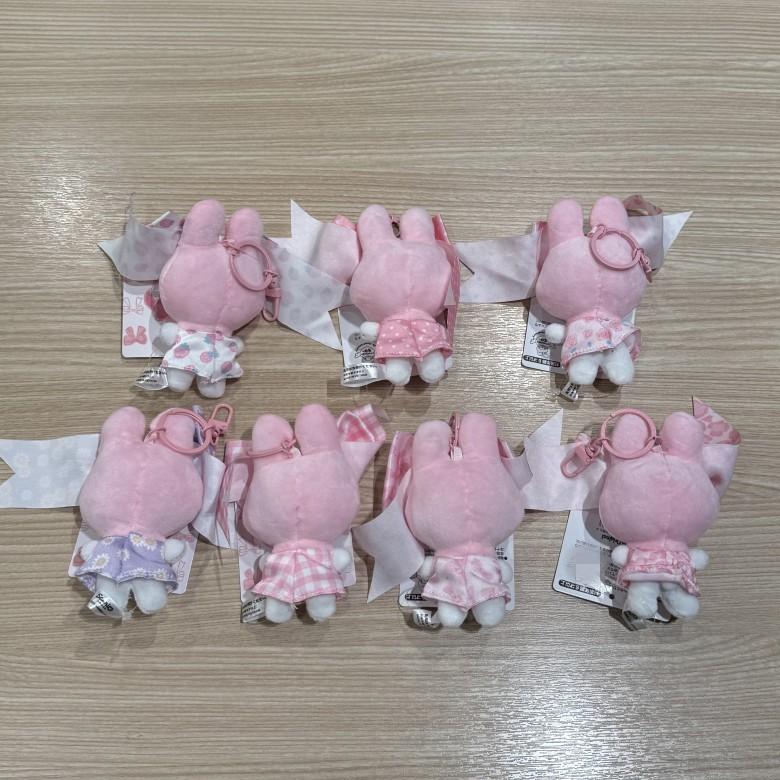 Anniversary My Melody Cartoon Plush Keychain Rose Strawberry Bow Gift Decor