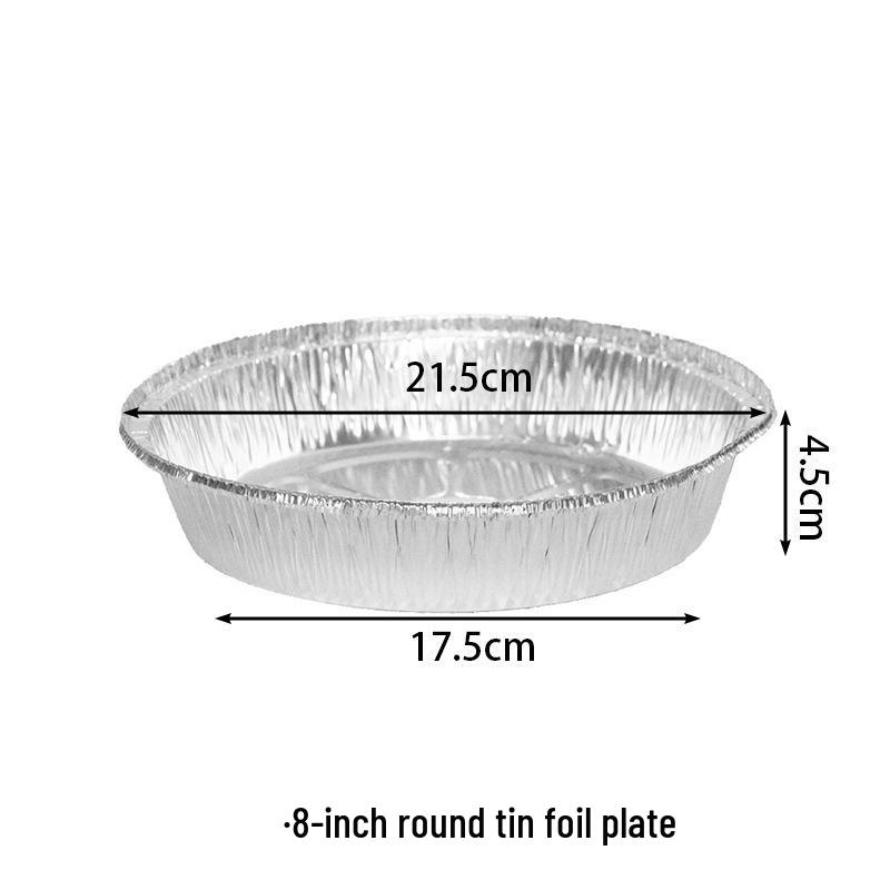 Disposable Food-Grade Aluminum Foil Pans for BBQ, Baking, and Air Fryers