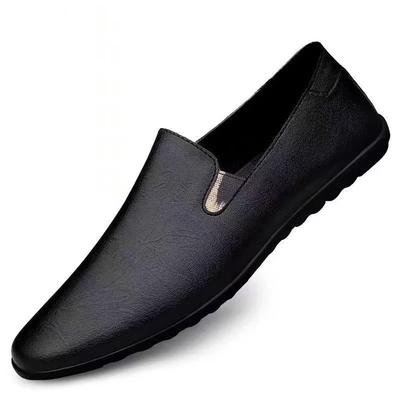 Chaussures Décontractées en Cuir pour Hommes Marque de Luxe Mocassins Respirants à Enfiler Chaussures de Conduite Paresseuses Grande Taille 37-47