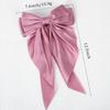 Girls Long Big Bow Float Satin Clips Back Head Hair Clip Internet Red with The Same Temperament Elegant Hair Accessories