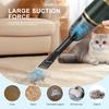 Wireless Vacuum Cleaner with 4000mAh Rechargeable Lithium Battery USB Charging Cordless Portable Vacuum for Car, Office