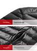 Men's Lightweight Short Down Jacket with Hood - White Duck Down for 2024 Autumn/Winter Season