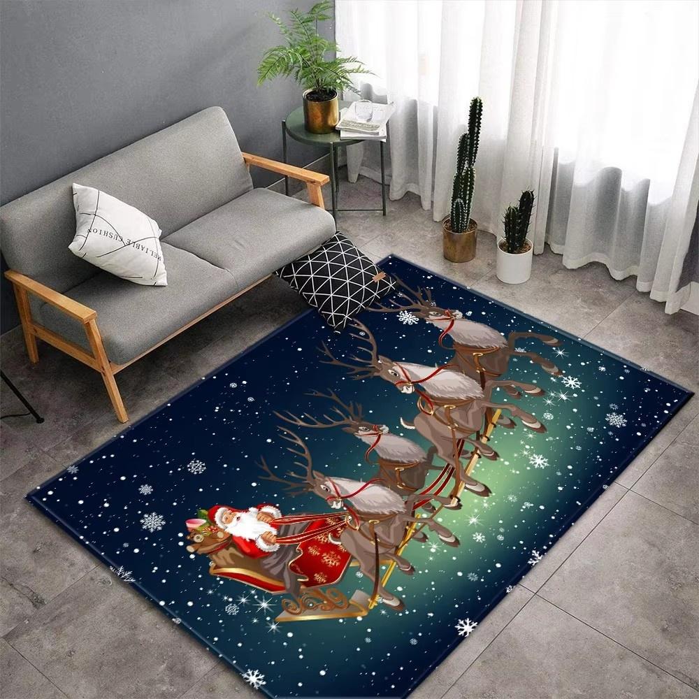 Christmas Red Truck Cardinals Carpet for Living Room Home Decor Sofa Table Large Area Rugs Bedroom Bedside Floor Mat