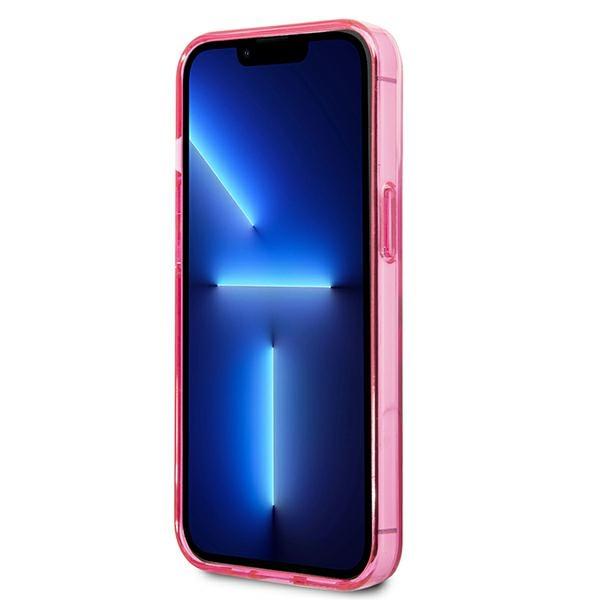 Etui Do iPhone 13 Pro Karl Lagerfeld Gradient Ikonik Karl & Choupette Różowe