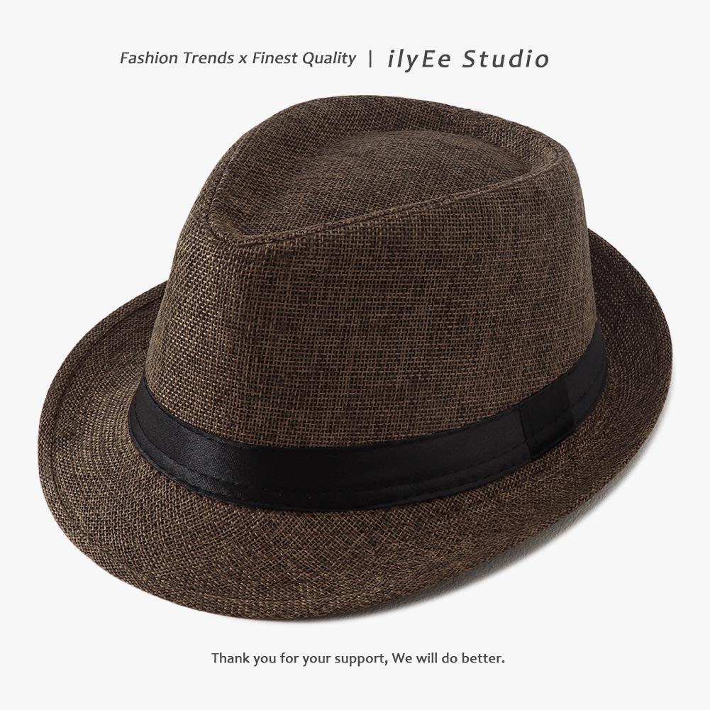 Korean Style Summer Straw Jazz Hat for Women & Men – Trendy British Couple Beach & Outdoor Hat