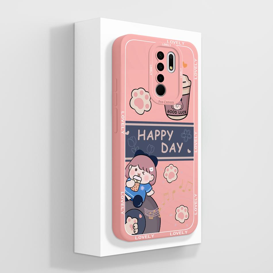 For Redmi 9 9A 9C 9T Case Cute Panda Soft Liquid Silicone Phone Housing For Xiaomi Redmi9 Power High Quality Durable Back Cover