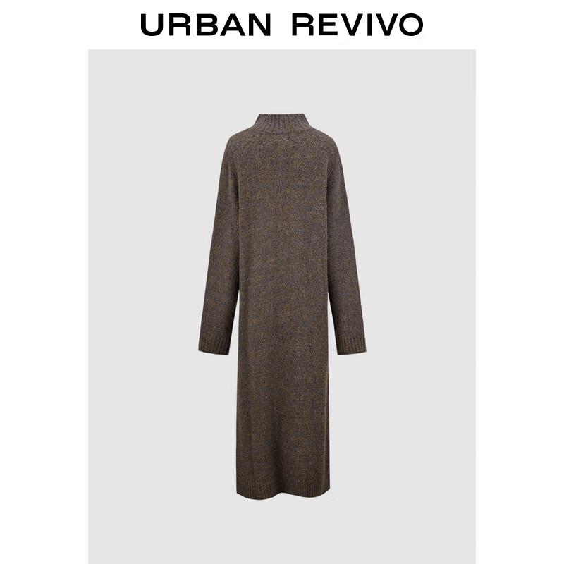 

Женское зимнее ретро вязаное длинное платье UR S