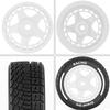4PCS 60mm 1/14 High Grip On-Road Rally Tires Wheels For MJX 14301 14302 14303 14304 RC Car Upgrade Parts
