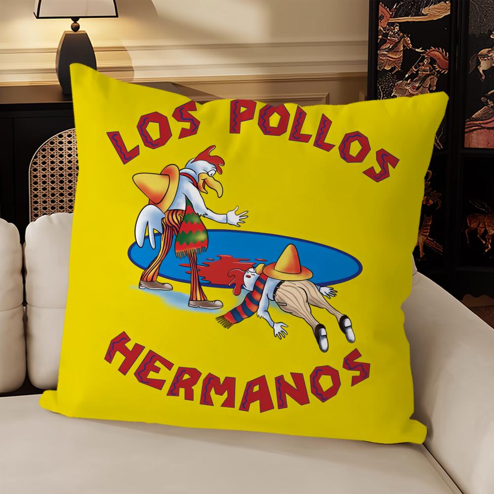 Klasyczny Film Breaking Bad Los Pollos Hermanos Sofa Salon Sypialnia Zagłówek Oparcie Poduszka Kwadratowa Poduszka Poduszka do Drzemki