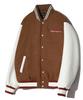 Peace Maker Teeth Varsity Wool Jacket (Beige)