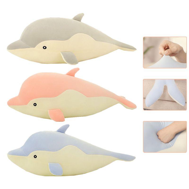 Adorable Dolphin Plush Toy Soft And Fluffy Ocean Animal For Kids And Adults