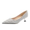 New, Luxury Rhinestone High Heel Wedding Premium Bridesmaids Wedding Dress Bridal Wedding Shoes Single Shoes Not Tired
