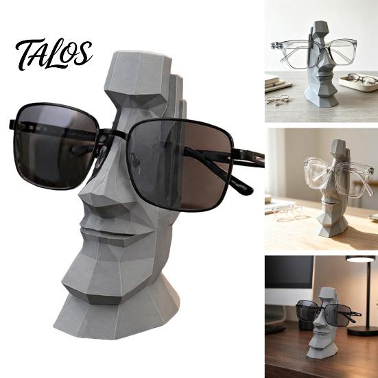 Balcony Garden Decor Hand Carved Eyeglass Holder, 3D Printed Nose Shaped Stand, Unique Office Desk Accessories Decorative Display Rack, for