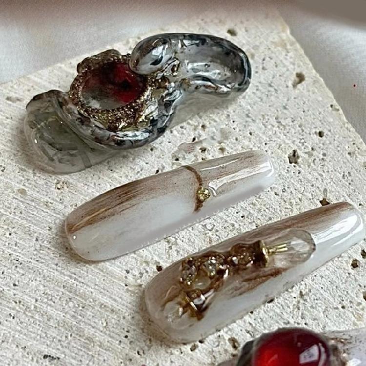 Multi Purpose Serpents Relief Silicone Template Snake Design Nail Mold For Resin Nail Charms And Craft Decorations