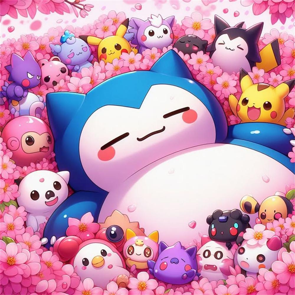 Cartoon und Anime Elfen Diamantmalerei Süßes Gengar Bild DIY Diamantstickerei Heimdekoration Interessantes Handwerk Kindergeschenk