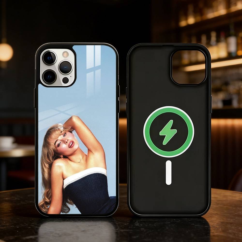 

Singer S-Sabrina C- Carpenter Phone Case For iPhone 17 16 15 14 13 12 Pro Max Plus for Mirror Wireless Magnetic Cover iPhone13PROMAX