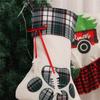 AEE2-Christmas Stockings Pet-Paw-Pattern Stockings Fireplace Hanging Stockings For Pet And Christmas-Decoration