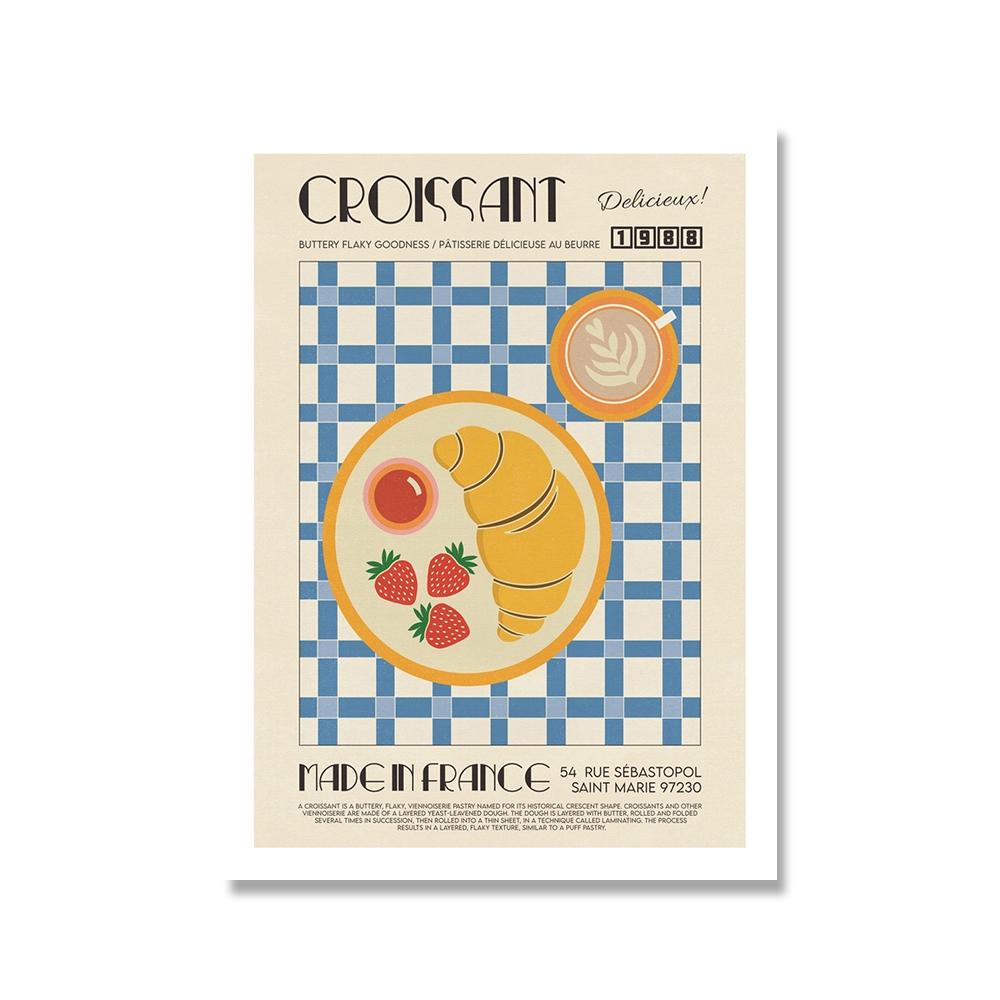 Japanese Korean Foods Wall Art Print Picture Cartoon Cooking Noodle Breakfast Kimchi Sushi Poster Canvas Painting Kitchen Decor