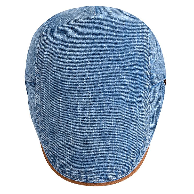 New Style Summer Outdoor Flat Hat Sports Cotton Beret Caps Solid Color Casual Peaked Caps Unisex Cowboy Stylish Sun Hats
